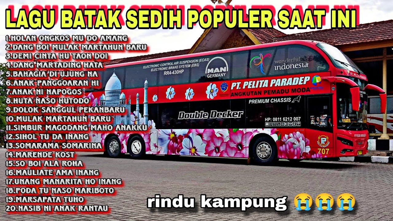 FULL LAGU BATAK SEDIH DAN POPULER BUAT TEMAN PERJALANAN 