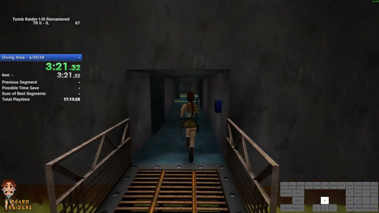 TR2R - Diving Area - All Secrets -  Glitched LRT 6:55