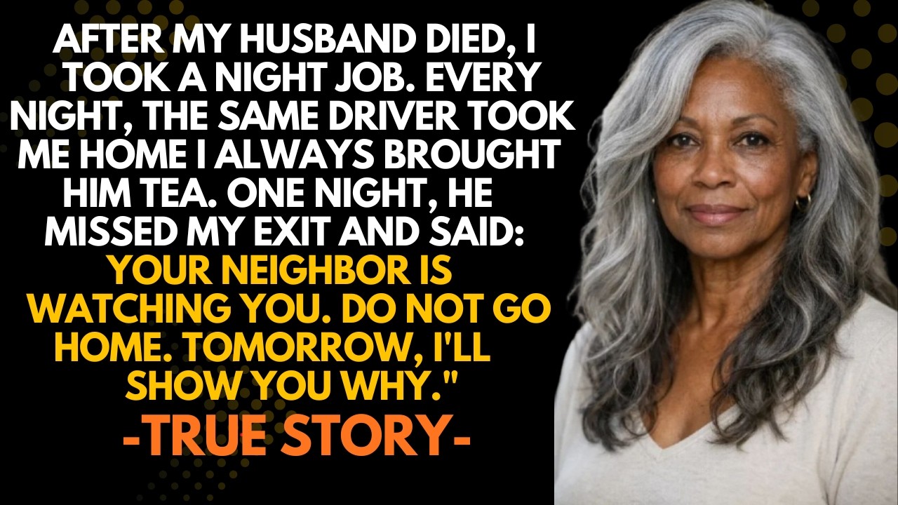 HER TRUE STORY 👵💔 I Gave My Night Driver Tea Every Week. One Night He Missed My Exit And Said, “…”