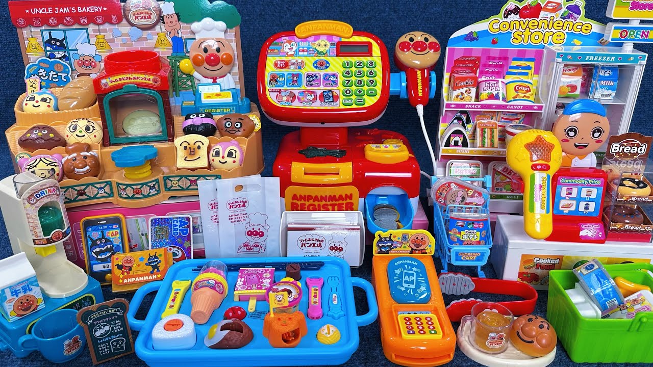 14 Minutes Satisfying with Unboxing Anpanman Smart Store Cash Register Playset ASMR | Review Toys