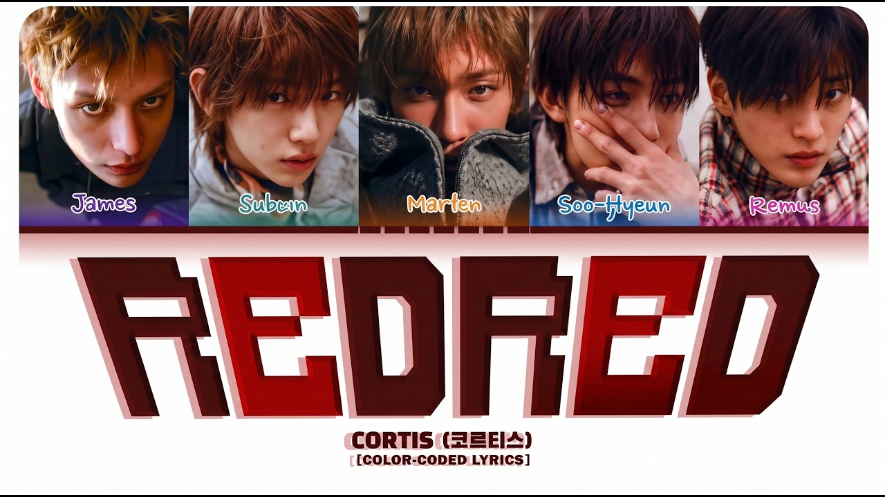 CORTIS 'REDRED' Color Coded Lyrics | James, Juhoon, Martin, Seonghyeon, Keonho