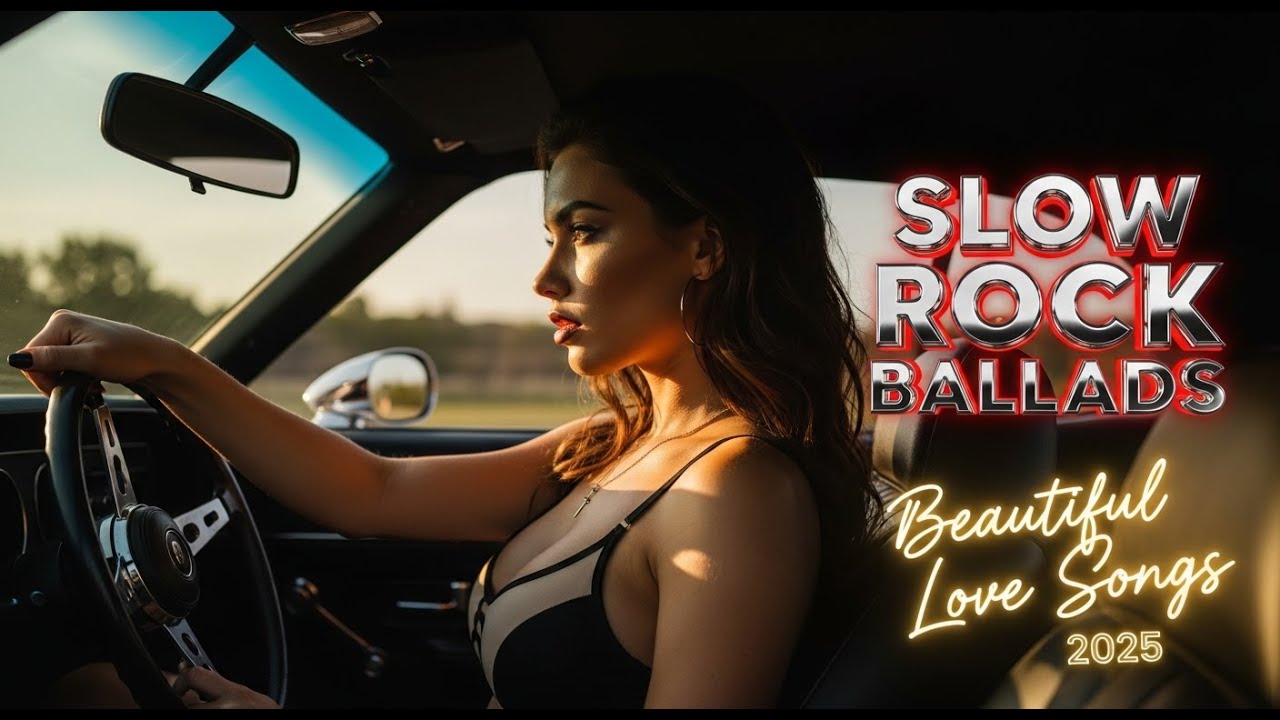 Moonlight Road Trip 🌌 Slow Rock Ballads for Emotional Nights