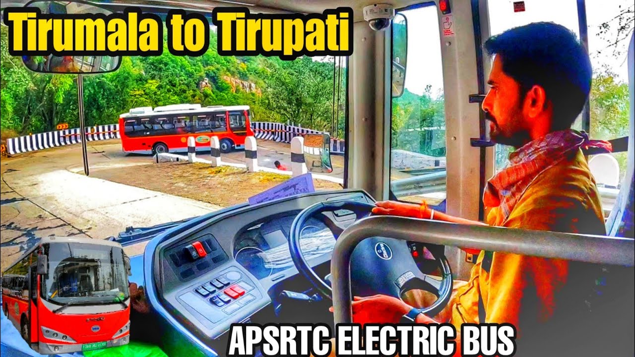 APSRTC ELECTRIC BUS | TIRUMALA TO TIRUPATI BUS JOURNEY | 36 HAIRPIN BENDS😮 | TIRUMALA GHAT