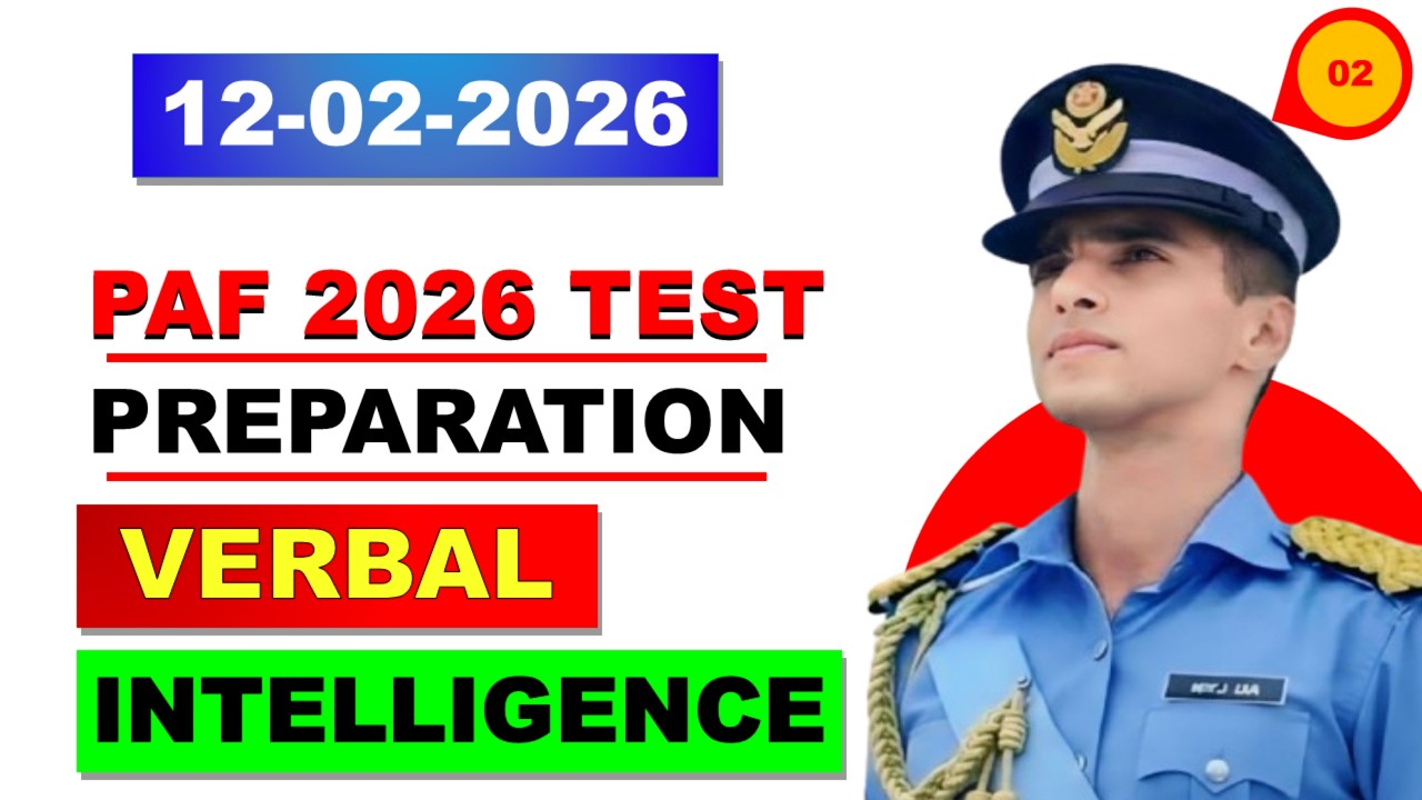 How to Pass PAF Verbal Intelligence Test 2026 | PAF Airman Test Preparation 2026