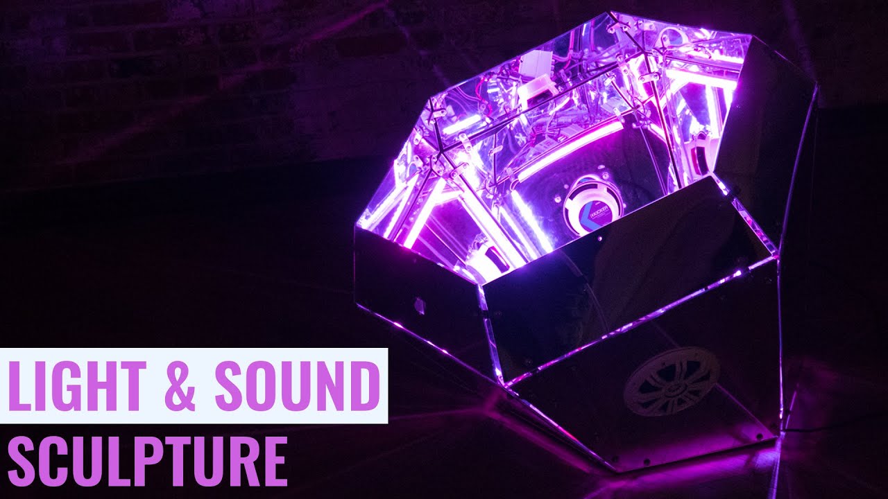 Interactive Light + Sound Sculpture Shifts Time: 