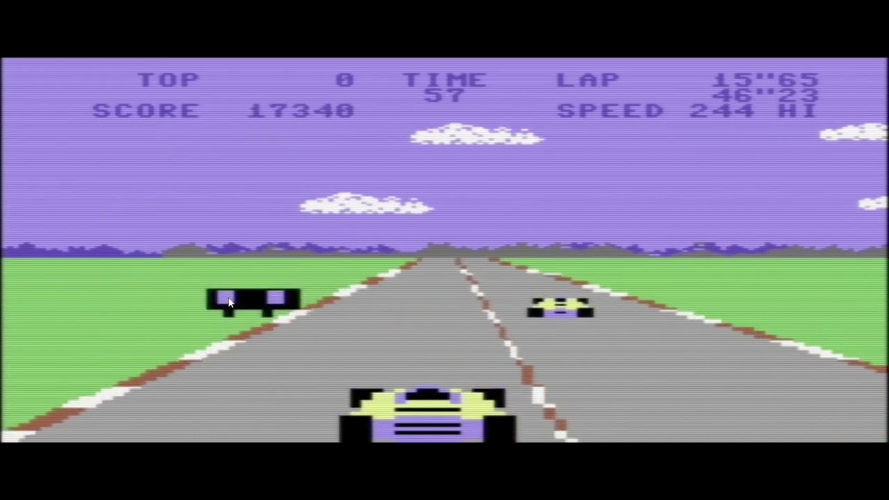 Pole Position Commodore 64 Gameplay 4-13-2025