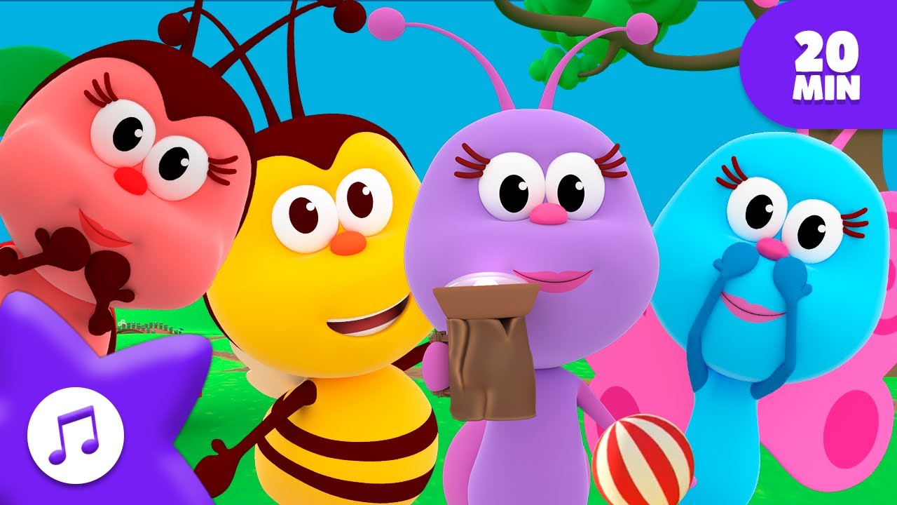 Fare Amici e Giocare: Canzoni Divertenti | + Compilazione | Canzoni per Bambini | Piccoli Insetti