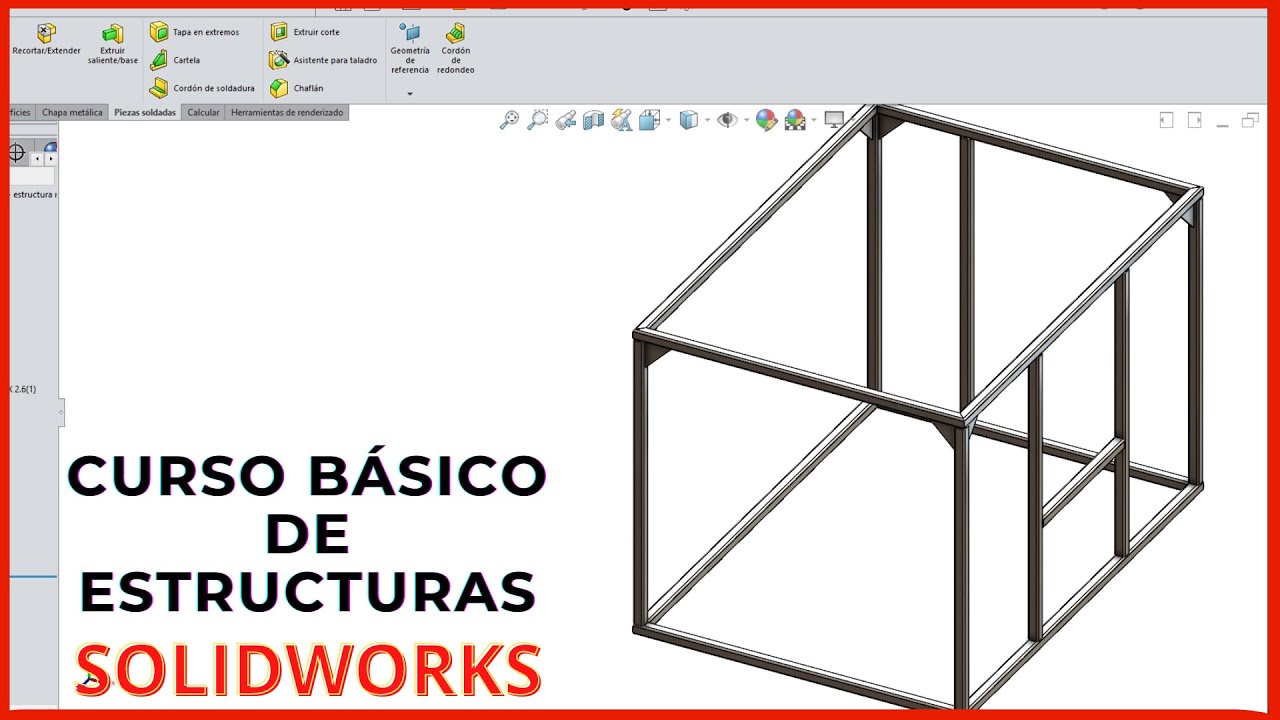 ✅ ¿Cómo se hace una estructura metálica en solidworks?