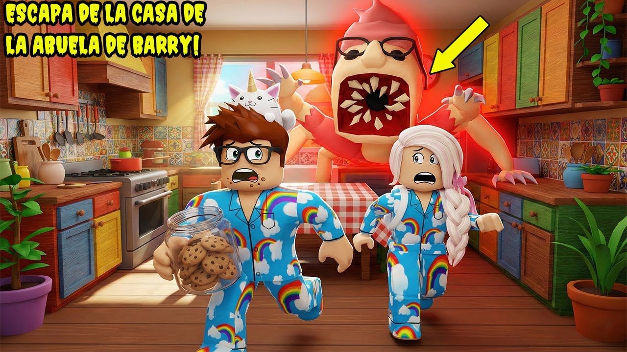 Escapando De La Casa De La Abuela De Barry!😮😲