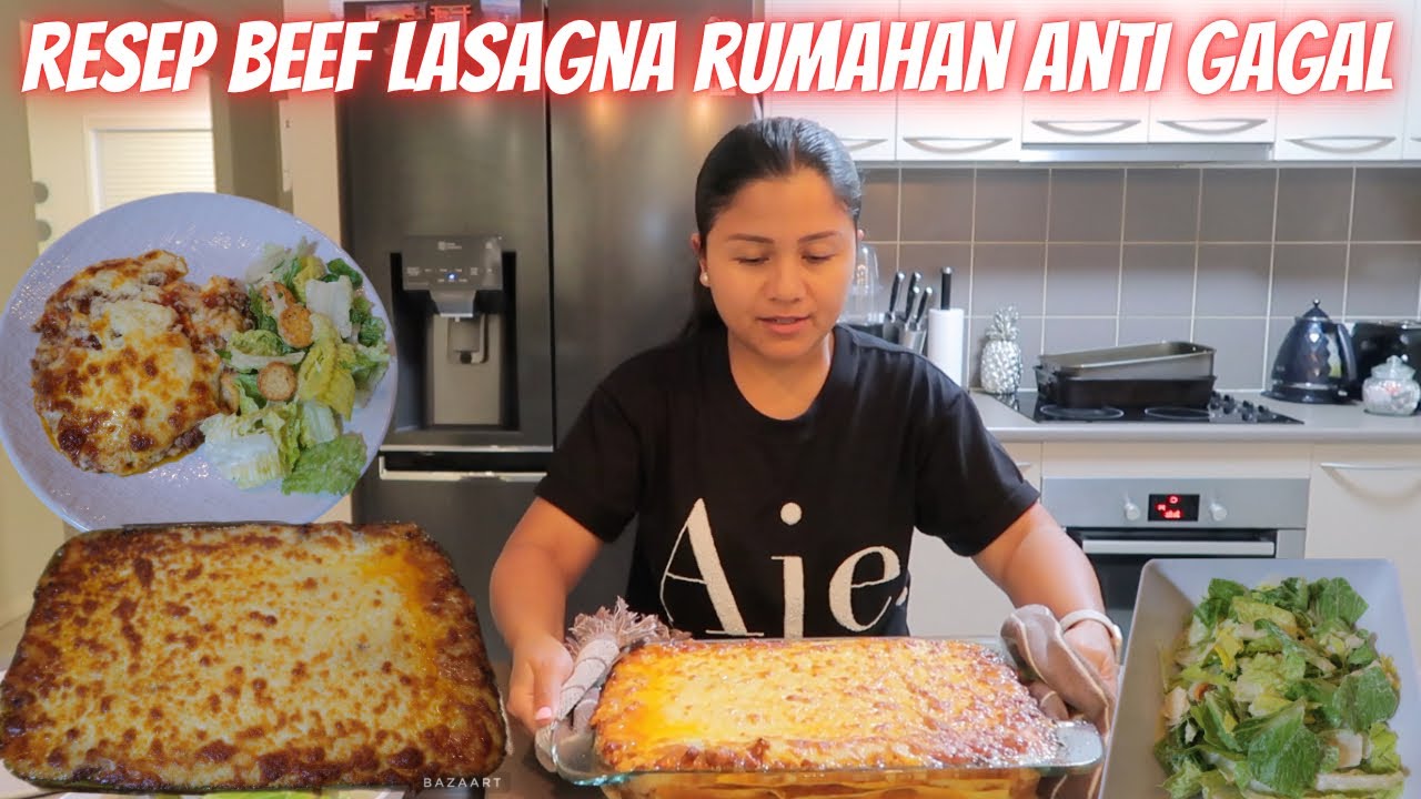 RESEP BEEF LASAGNA RUMAHAN ANTI GAGAL DAN SUPER ENAK