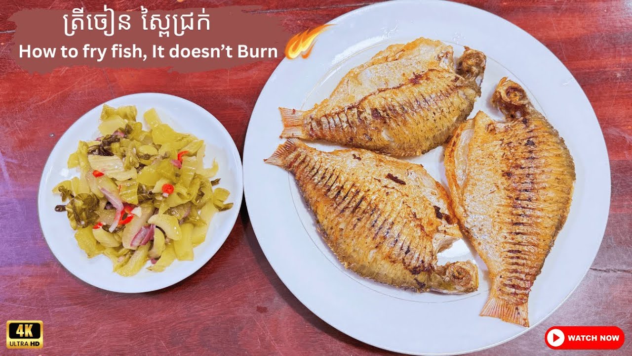How to Make Crispy Cambodian Fried Fish with Pickled Cabbage – Easy Homemade Recipe