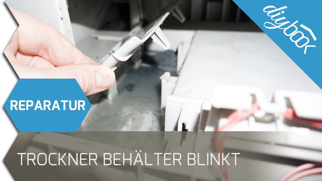 Fehlermeldung Beh&auml;lter leeren: Siemens Kondensations Trockner reparieren