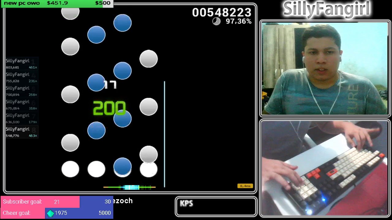 [osu!mania] Mario paint [D-Another] - 96.58% S !!!!!