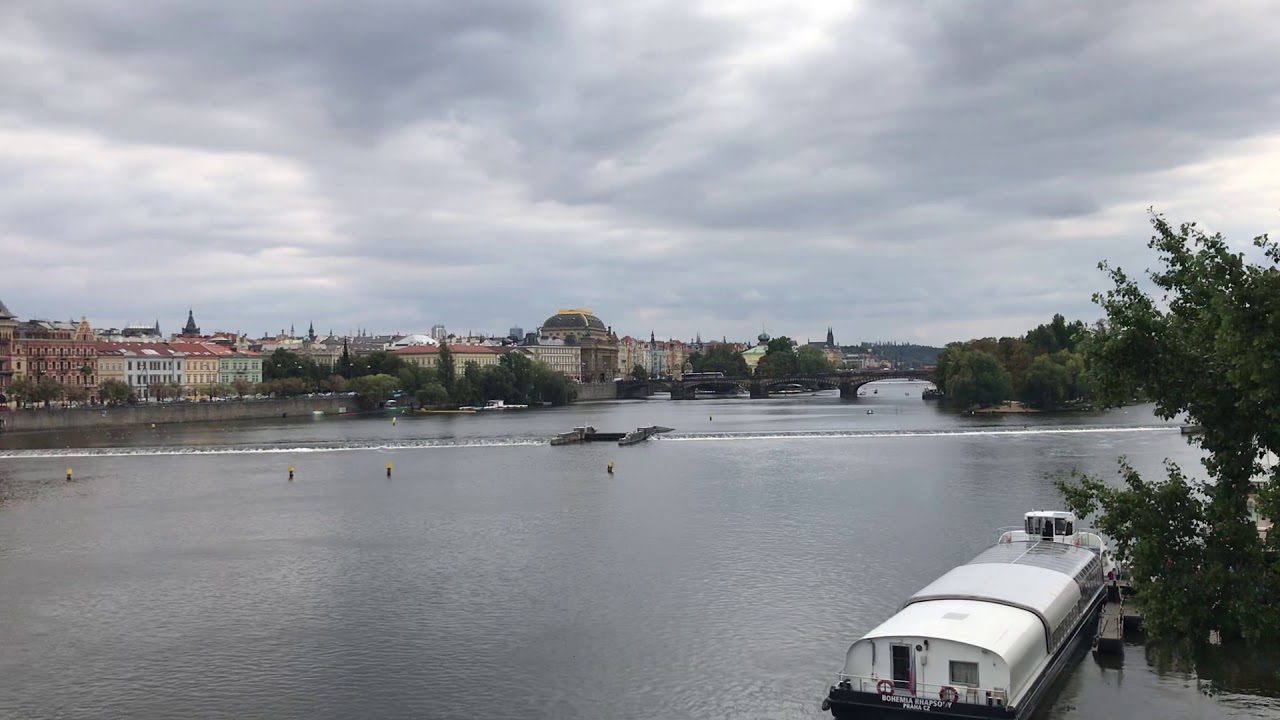 Prague city view from Charles Bridge