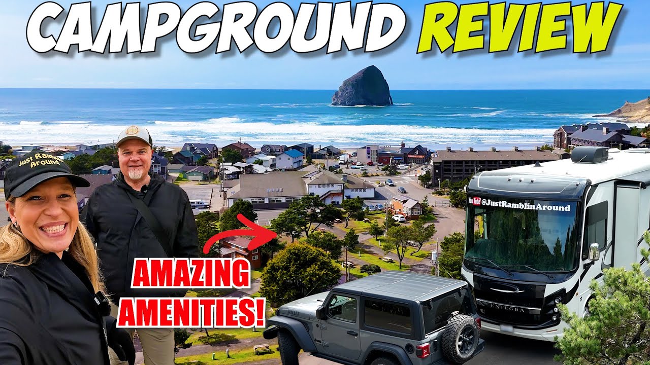 CAMPGROUND REVIEW: AMAZING Amenities at Hart's Camp at Cape Kiwanda in Pacific City, Oregon #rvlife