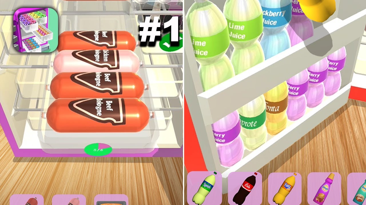 Fridge Organizing - New Release - Hyper Hybrid Casual - Gameplay Walkthrough (iOS & Android)