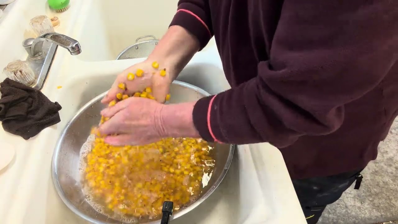 Canning hominy the old fashion way with lye