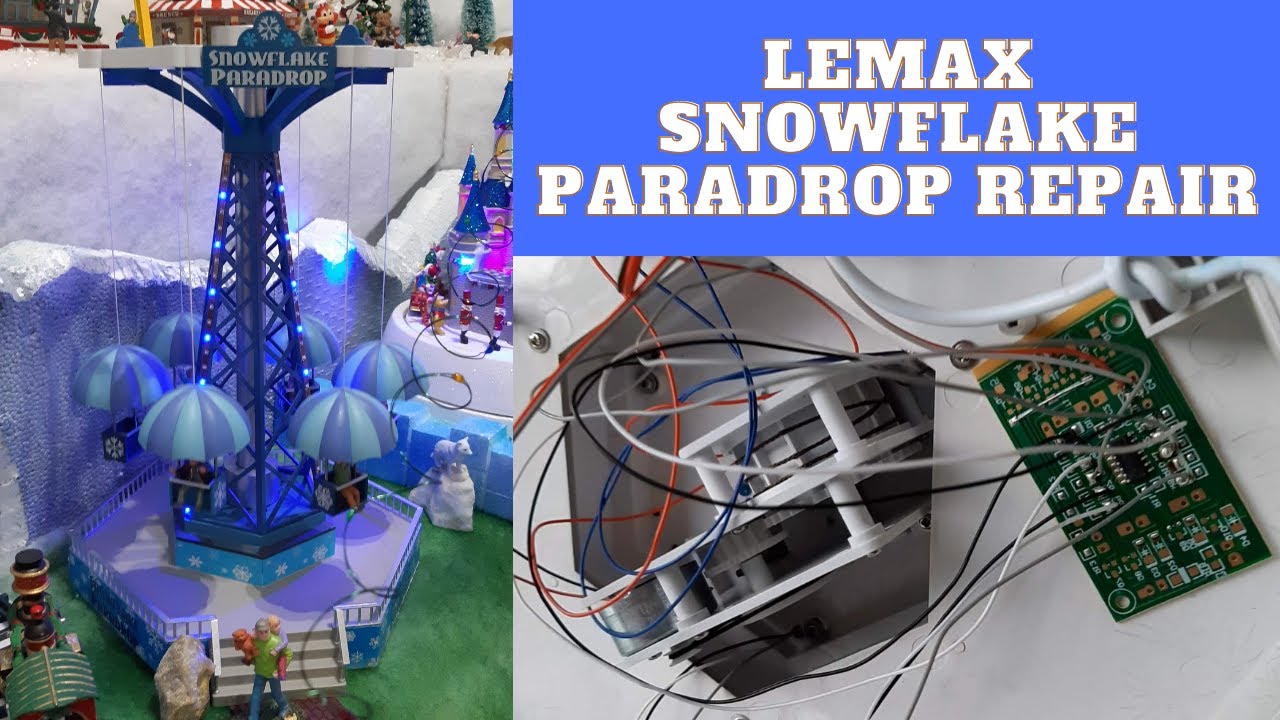 🔨REPAIRING LEMAX SNOWFLAKE PARADROP