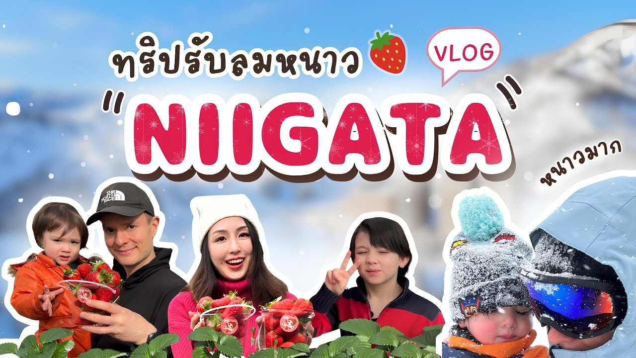 Vlog Niigata 2026 ❄️🍓 ลุยหิมะ เก็บสตรอว์เบอร์รีครบจบที่นีงาตะ