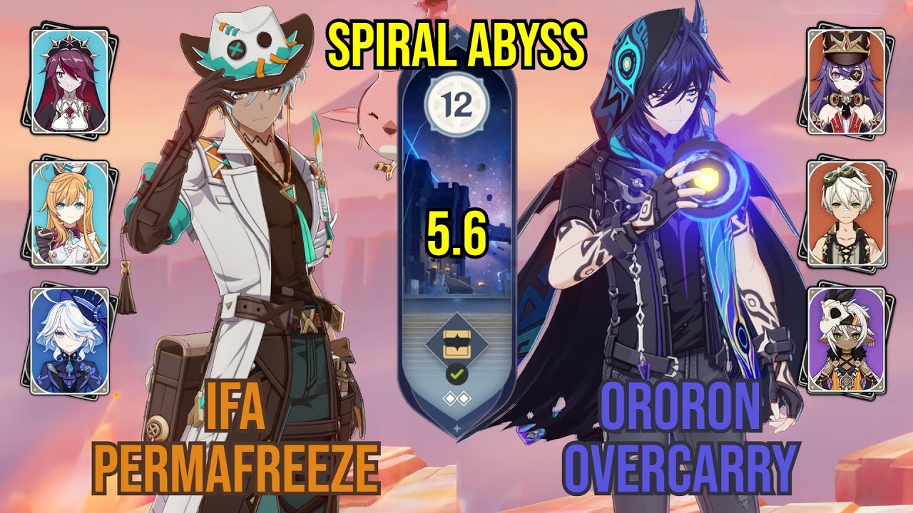 C2 Ifa Permafreeze + C6 Ororon Overcarry | Spiral Abyss 5.6 | Genshin Impact