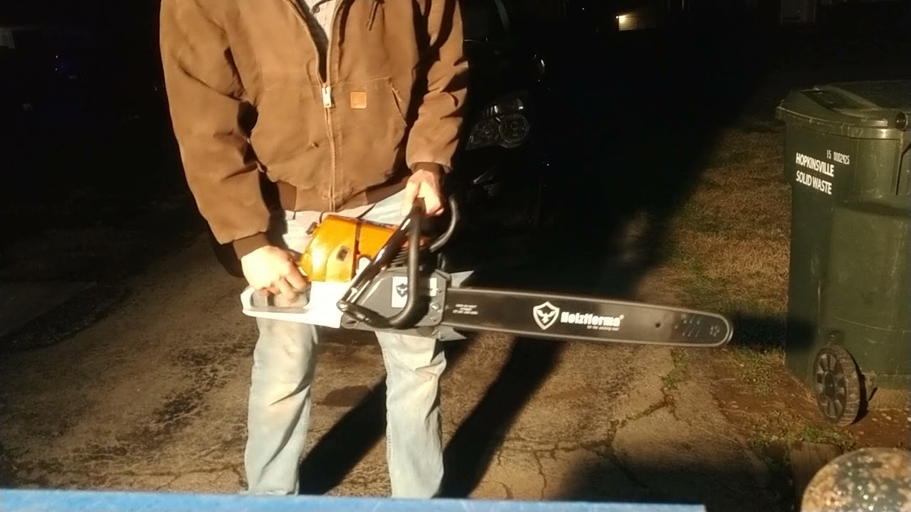 Holzfforma G660 first startup!! #chainsaw #holzfforma #logging