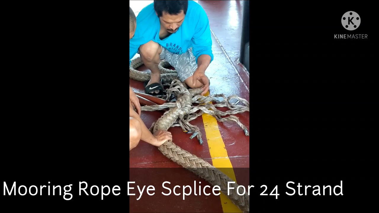 Mooring Rope Eye Splice For 24 Strand  Part 2.