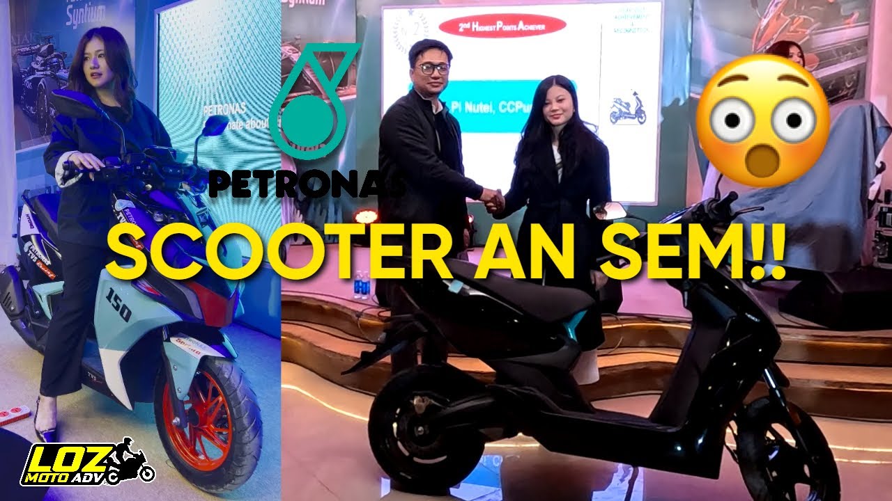 Scooter an pe miah miah mai le !!!! Petronas Oil lam in...turu rem rem ve !!