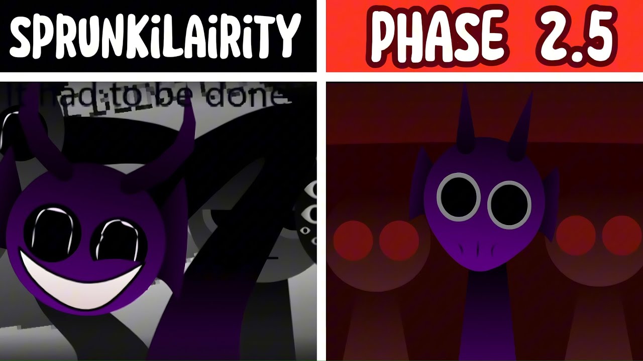 Sprunkilairity vs Phase 2.5 | The Scariest Mods in Sprunki Incredibox