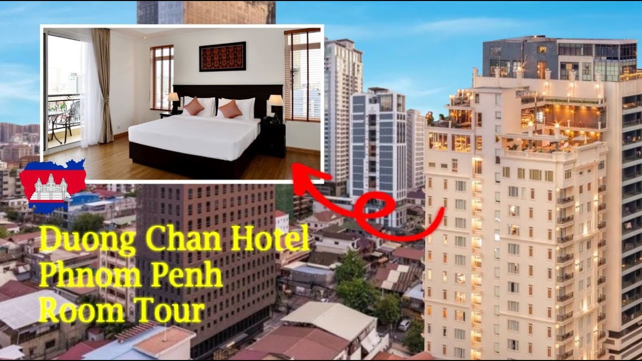 Duong Chan Hotel Phnom Penh, Cambodia: Double Double Premiere Room Tour 🇰🇭