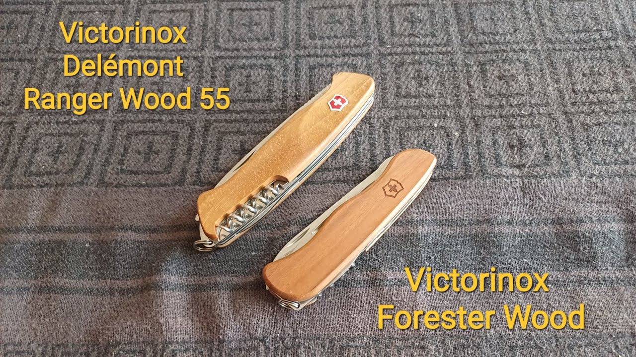 Ouverture blister Victorinox Delémont Ranger Wood 55 et comparatif avec le Victorinox Forester Wood