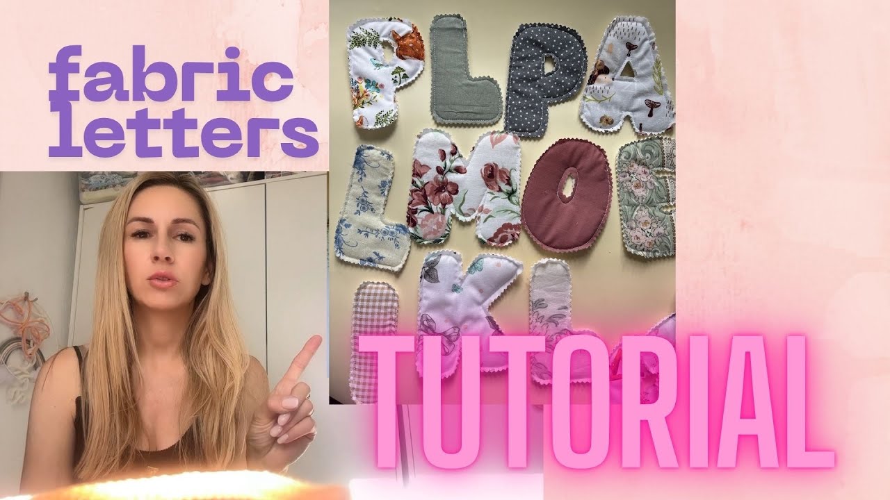 How to Make Fabric Letters & Numbers using your printable template (for garlands,wall decor,banners)