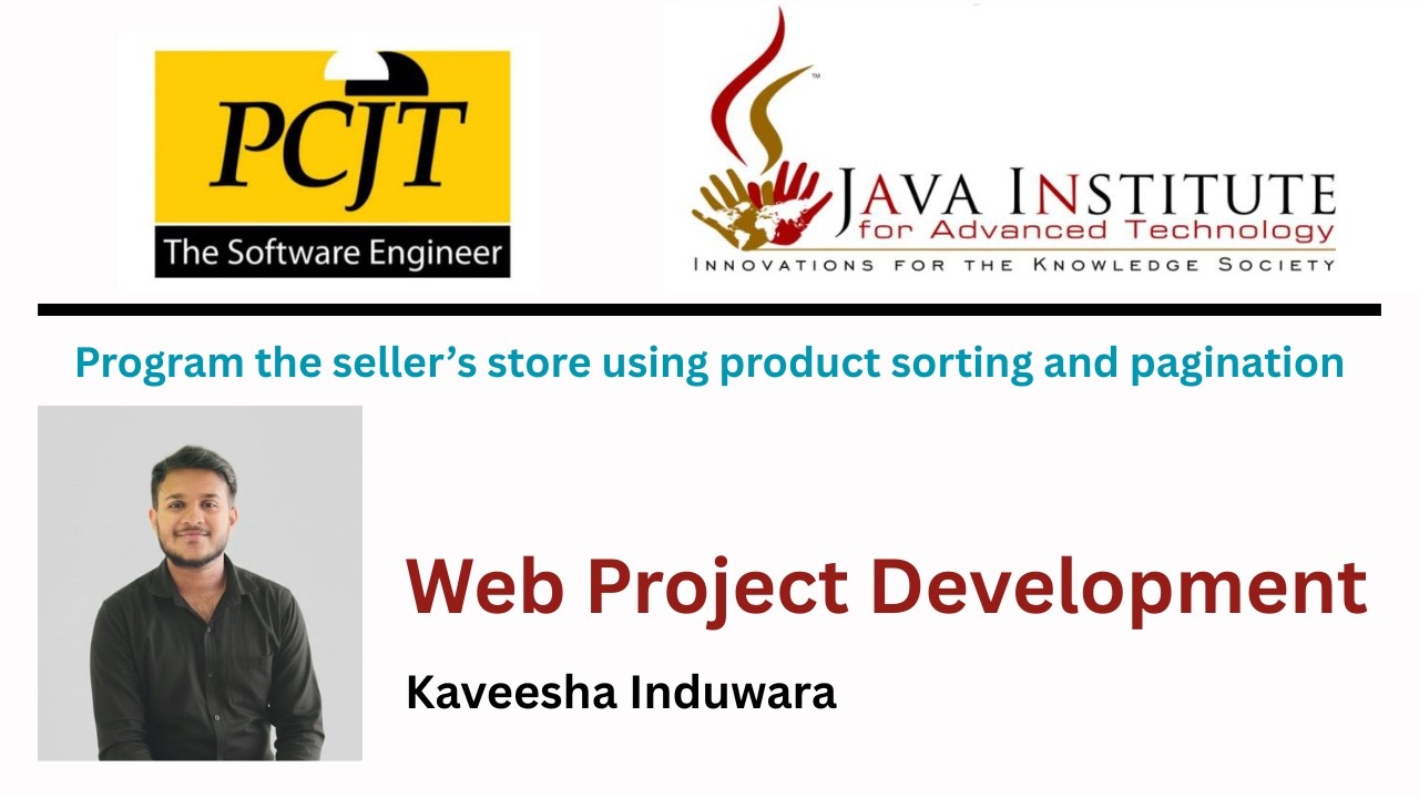 Program the seller’s store using product sorting and pagination
