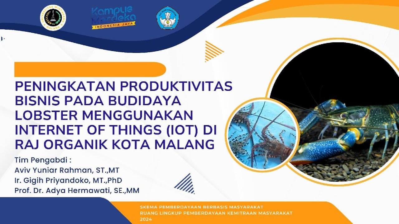PKM 2024 : Peningkatan Produktivitas Bisnis pada Budidaya Lobster Menggunakan Internet of Things