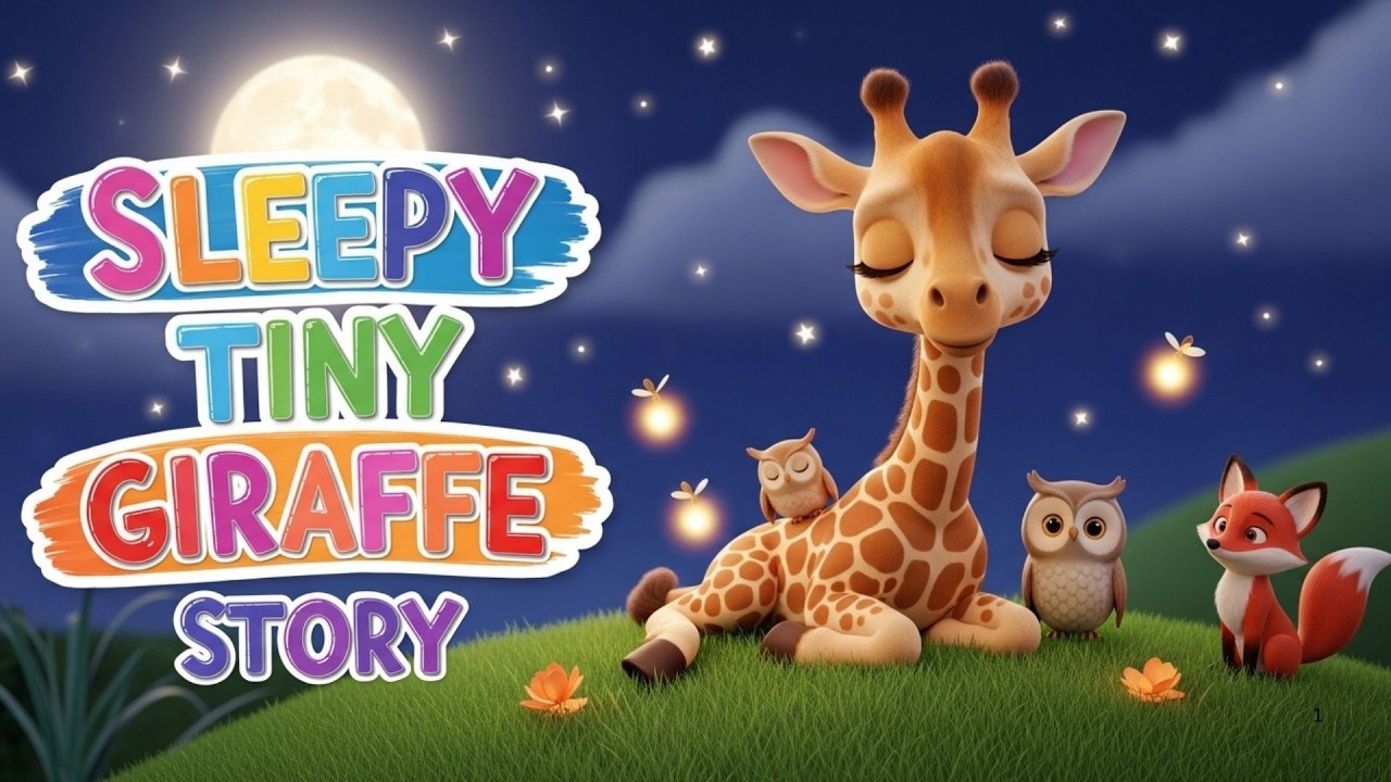 Tiny Giraffe’s Big Dreams 🦒✨ | Bedtime Poem & Sleepy Song for Kids | Kiddy Melody