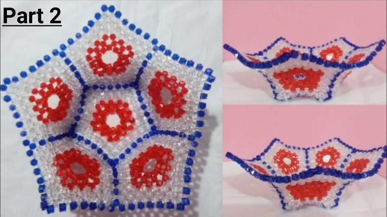 How to make beaded lily fruits basket/ পুঁতি দিয়ে শাপলাঝুড়ি বানানো। ফলেরজুড়ি ফুলেরঝুড়িবানানো(part 2)