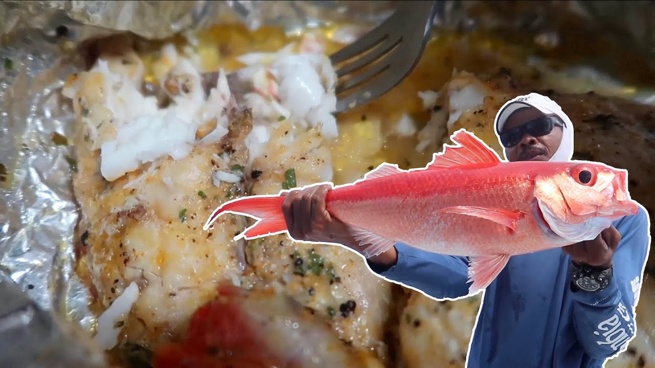 Amazing Queen Snapper Catch N Cook | Jamaica Vlog