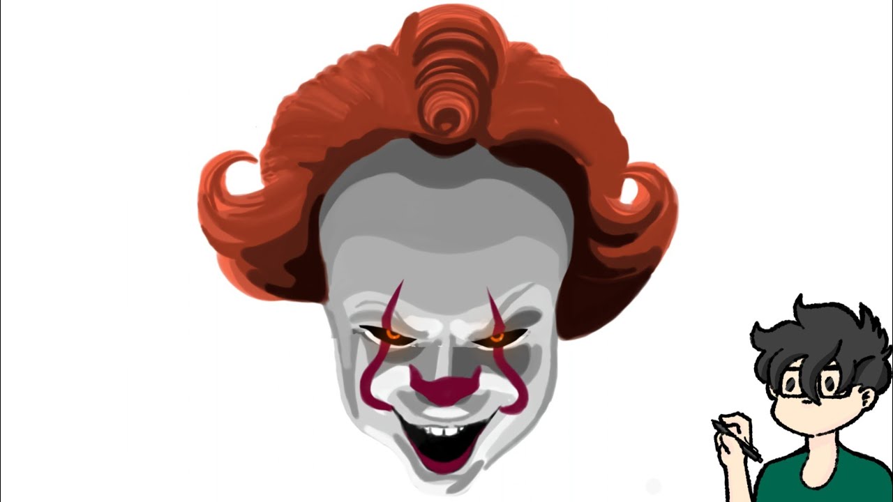 Ilustrando a It: Pennywise the Dancing Clown | Ernesto Fast Art