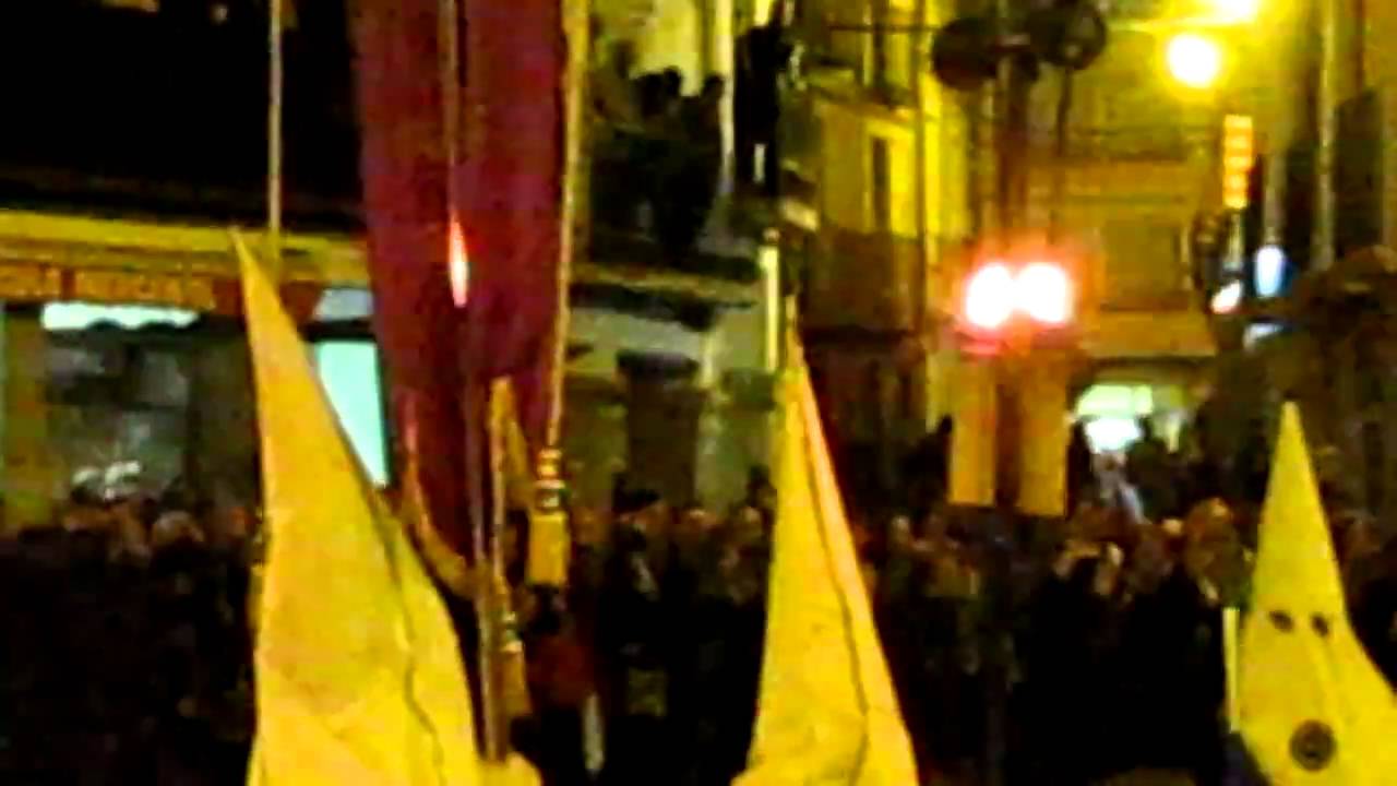 Calanda 2011: Semana Santa. Sin reblar. Entrada de la Cofradía Jesús Nazareno.