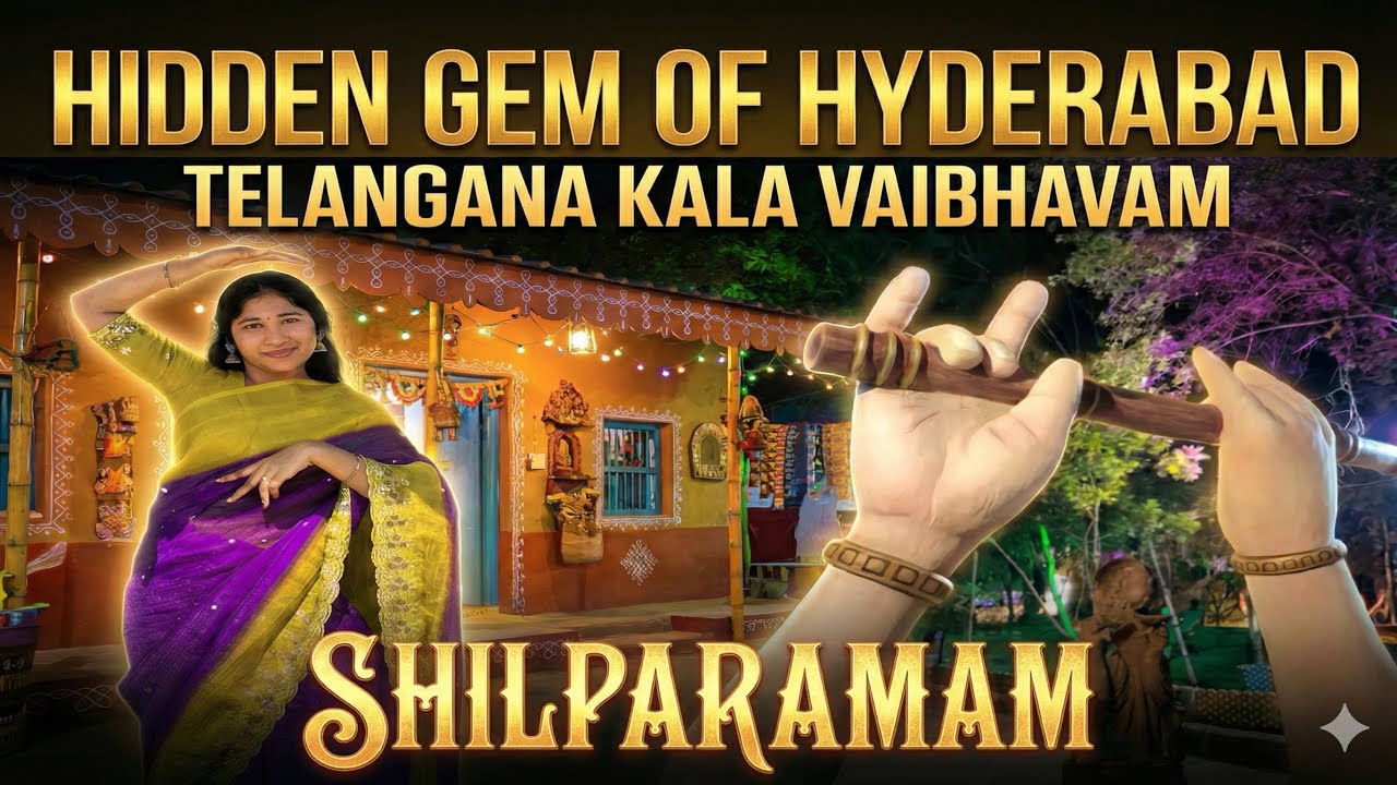 😱Hidden gem in Hyderabad shilparamam 🧚🏼|| Telangana Kala Vaibhavam ||Shilparamam|| hyderabad||saree|