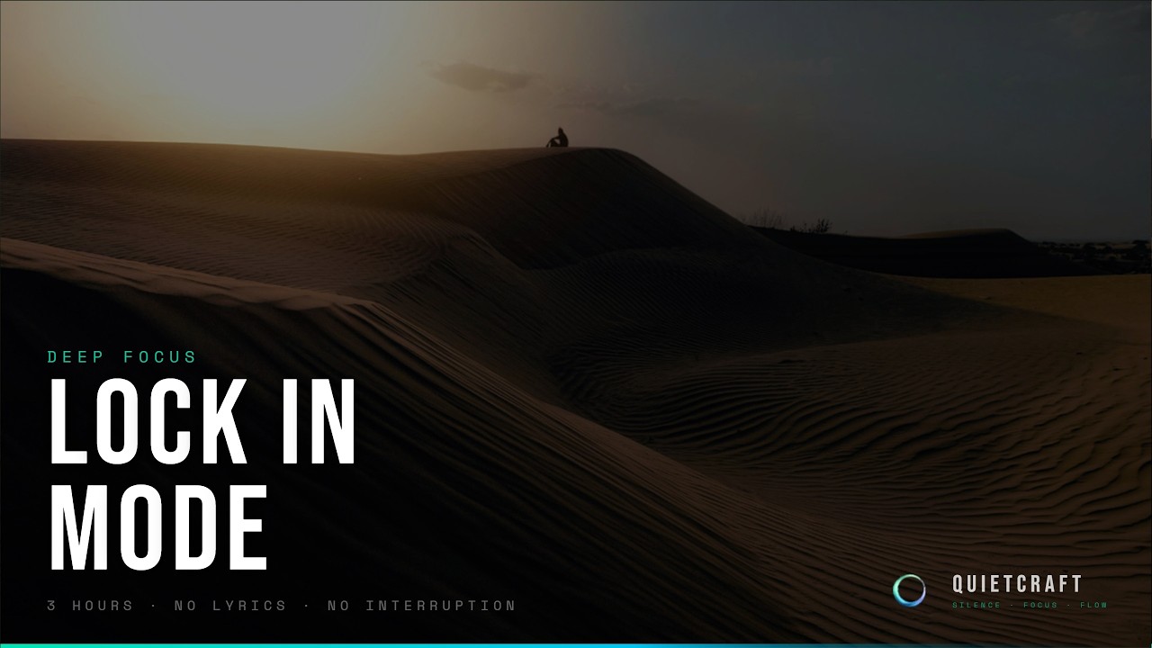 Flow State Music — 3 Hours to Enter Deep Work & Creativity Focus | Desert Landscape
