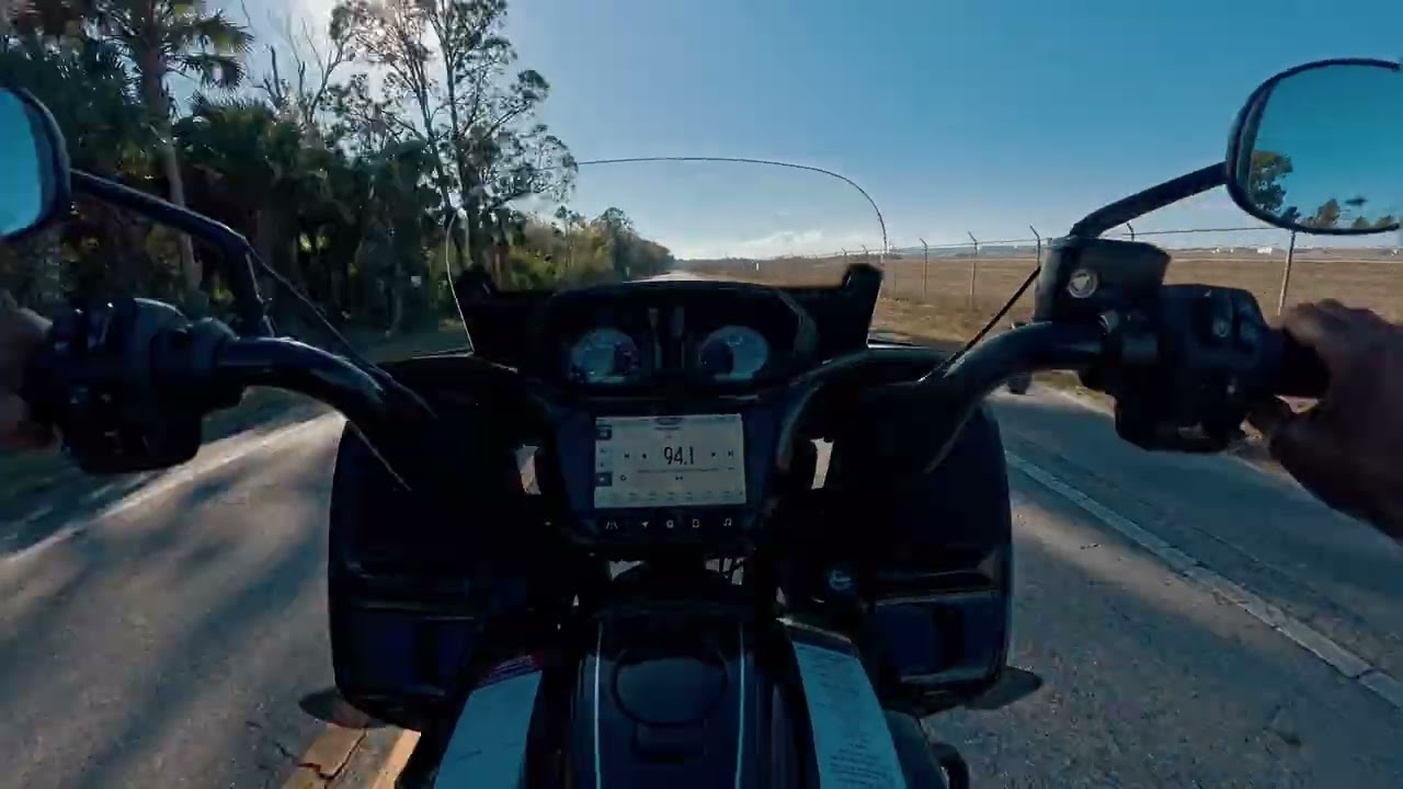 Riding Indian motorcycles in daytona beach florida