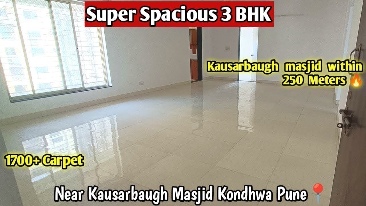 Квартира 3 BHK | Kausarbaugh Kondhwa Pune📍|1700+ кв. футов | Двойная парковка|#3bhk #kausarbaugh