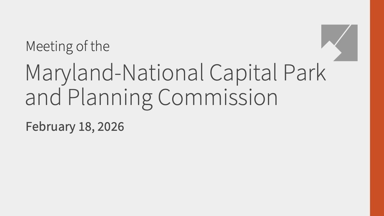 M-NCPPC Full Commission Live Stream: 2/18/26