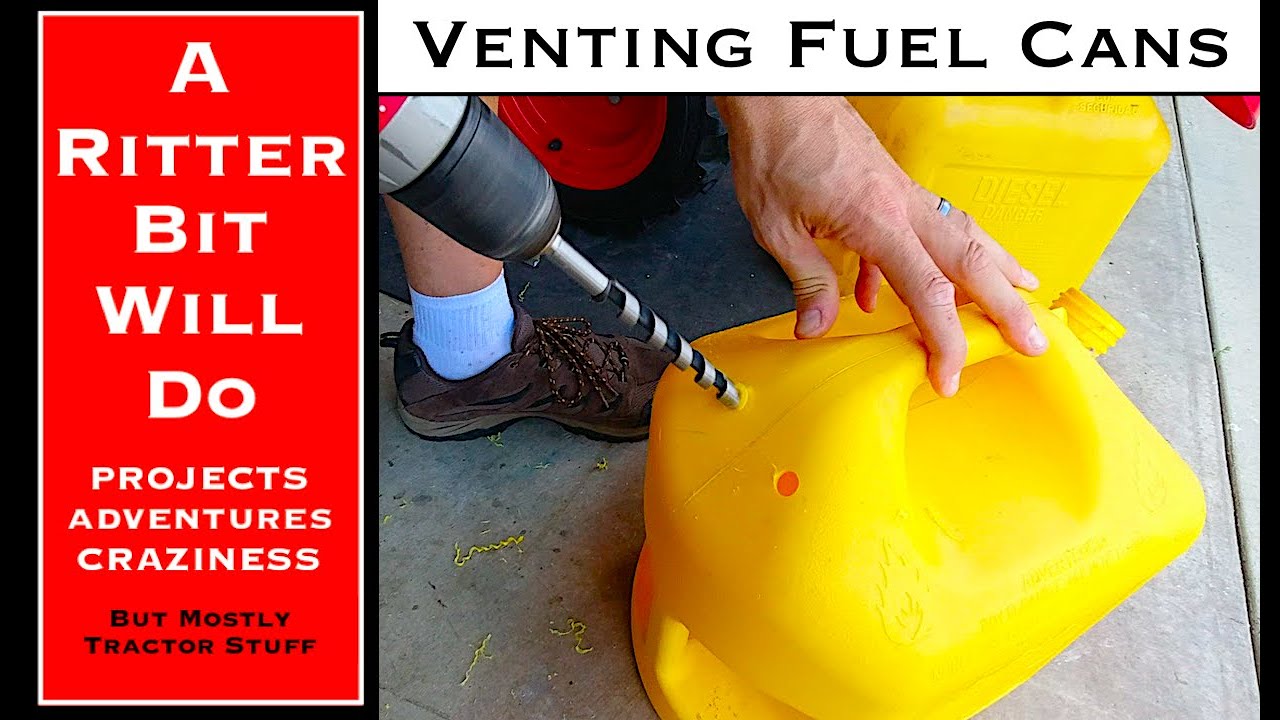 VENTING FUEL GAS CANS (cheap and easy)
