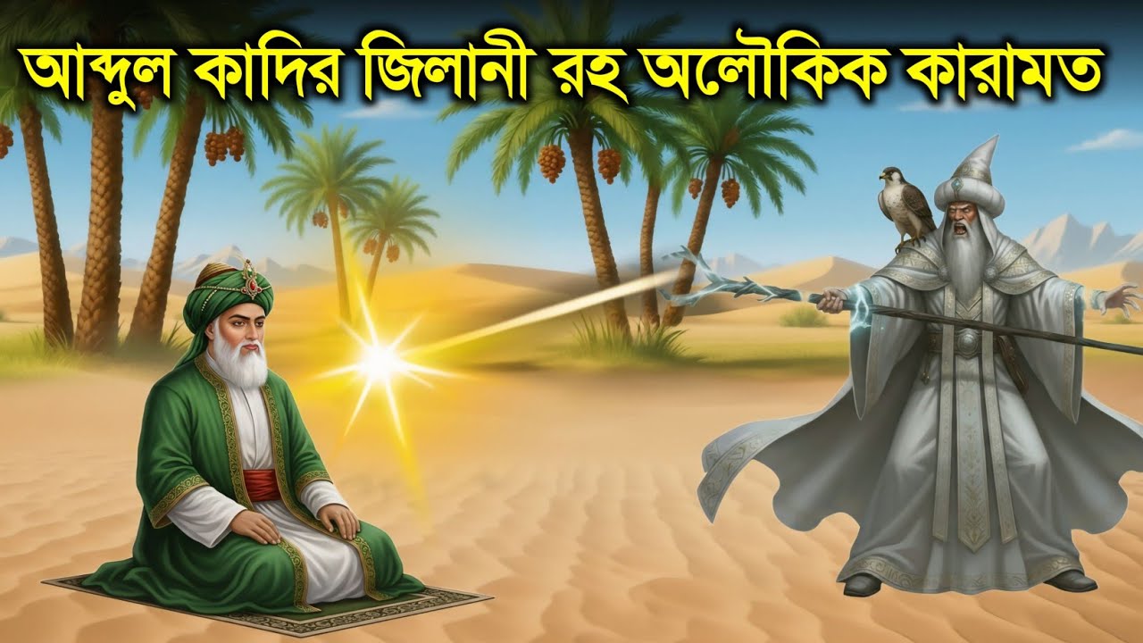 বড়পীর আব্দুল কাদির জিলানী ও জাদুকরের লড়াই । আব্দুল কাদির জিলানী রহ অলৌকিক কারামত।