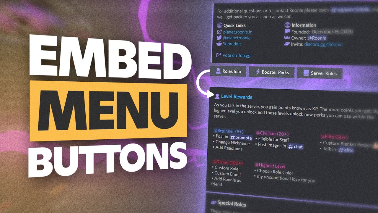 How to Make Embedded Buttons That Reveal Messages on Discord