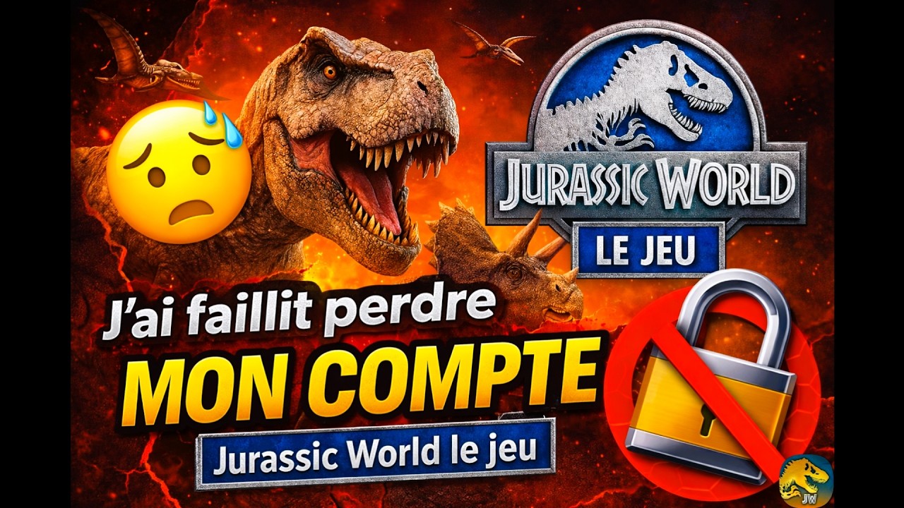 J'ai faillit perdre mon compte Jurassic World le jeu (Gros merci Ludia)