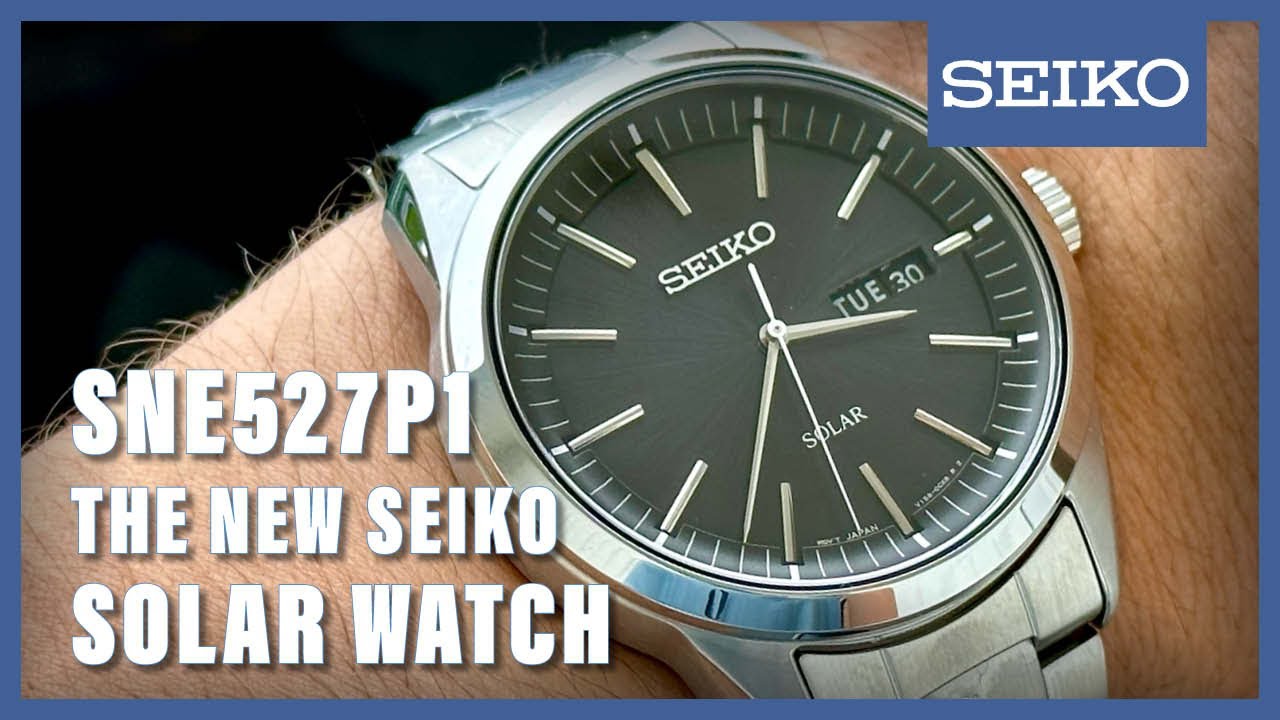 Unboxing The New Seiko Solar SNE527P1