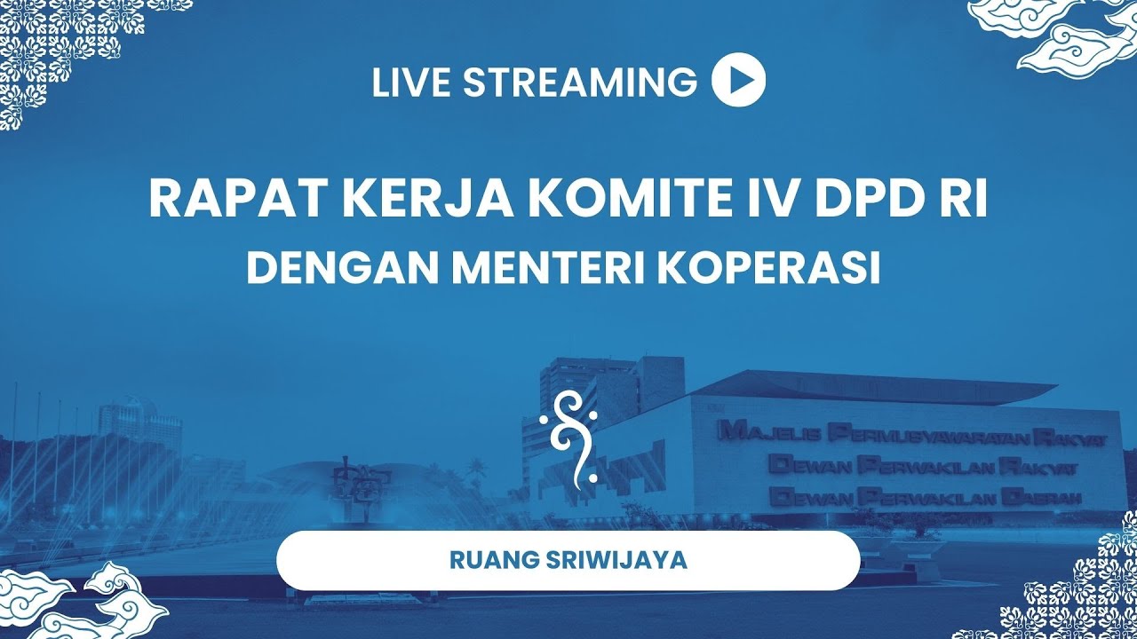 Rapat Kerja Komite IV DPD RI dengan Menteri Koperasi