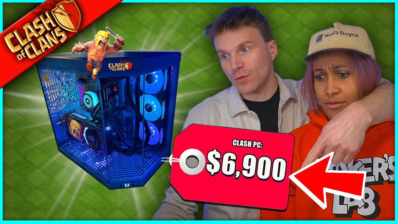 I BUILT A $6,900 PC to play CLASH OF CLANS WITH